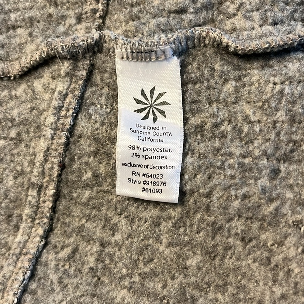 Women’s Grey Full-Zip Hoodie Jacket - Picture 10 of 10